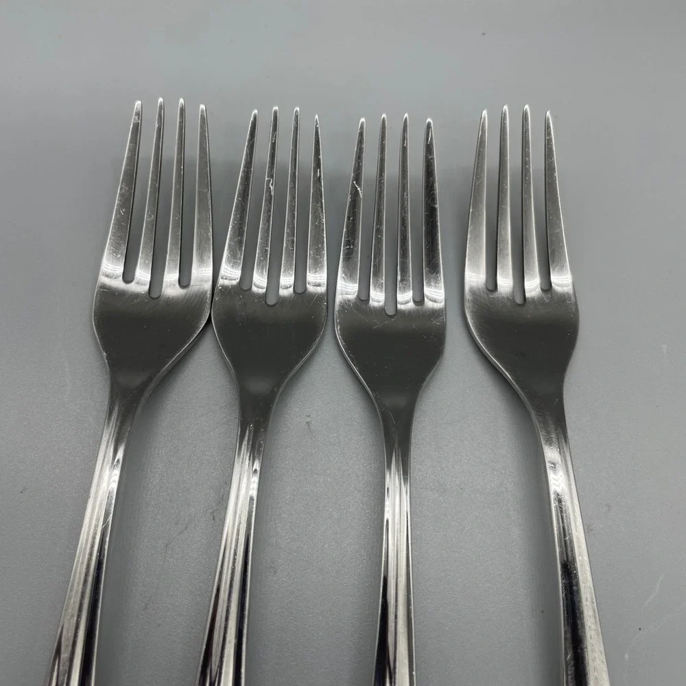Dansk‎ Alsace Stainless Steel Salad Forks Set of 4 Alsace Design 7.25